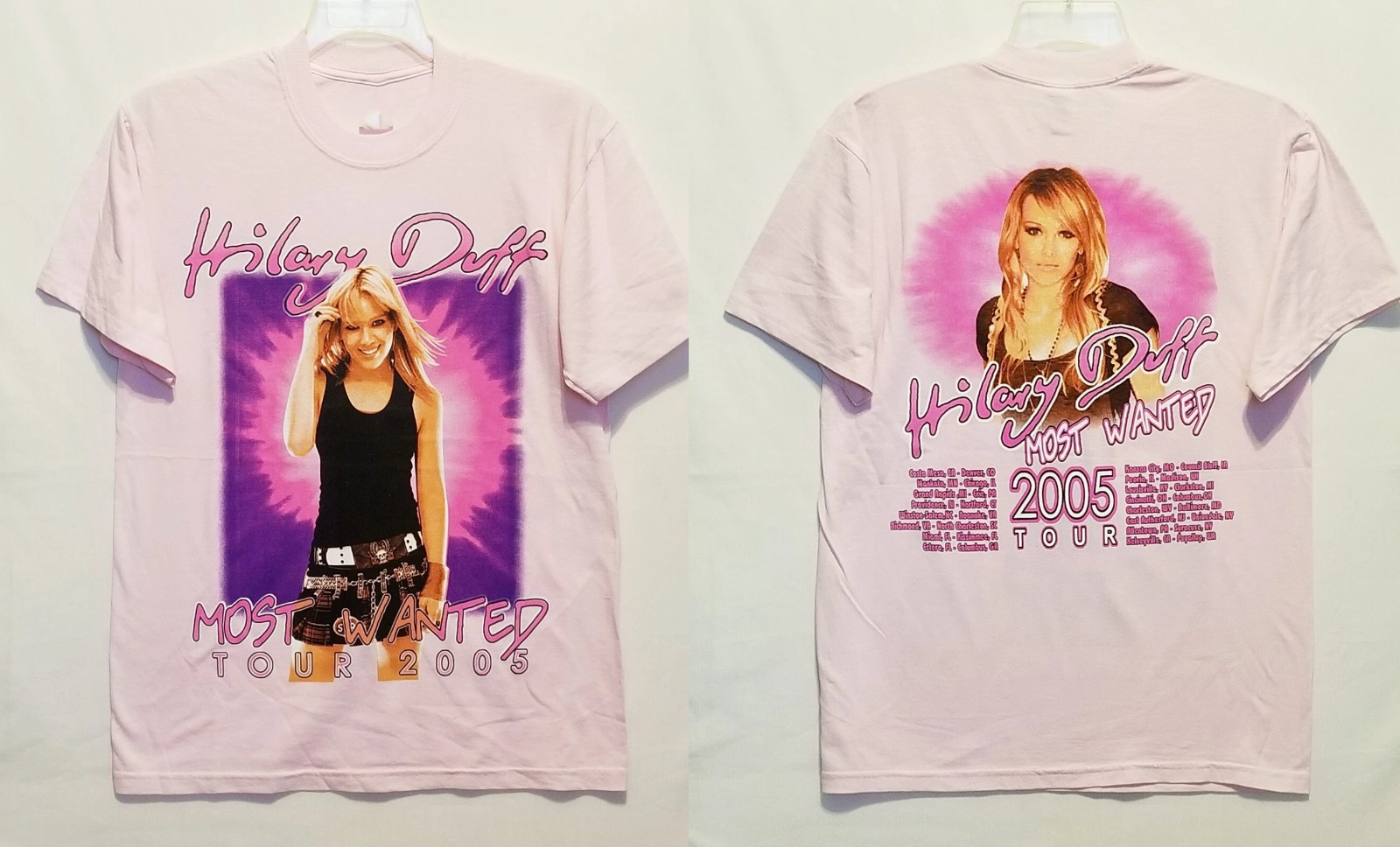 Vintage Hilary Duff 2005 Tour Shirt Most Wanted Concert T-Shirt BT2006 gallery