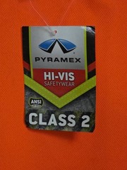 High Visability Pyramex Class 2 Reflective Hi Vis Safety T-Shirt Size 2XL Orange