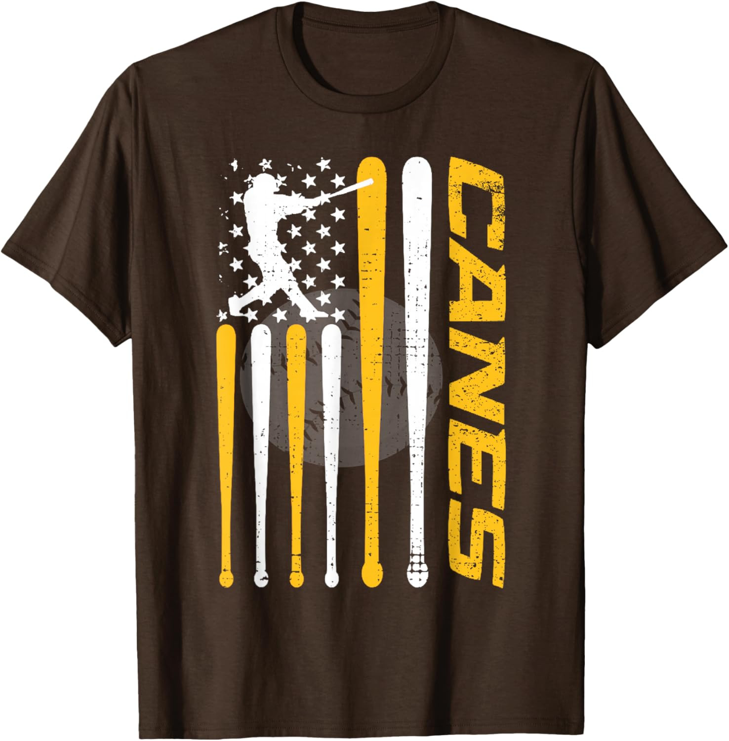 Vintage Canes Baseball Sports T-Shirt gallery