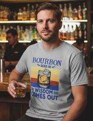 Men’s Graphic T Shirt Bourbon Lover Dad Gift Funny XL No Tags See Measurement