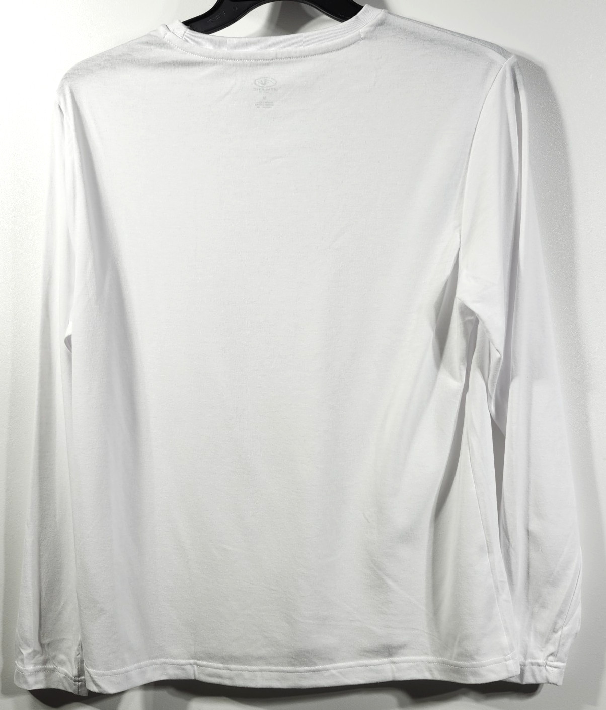 Men's T-Shirt Size Medium White Long Sleeve Athletic Works Moisture Wicking gallery