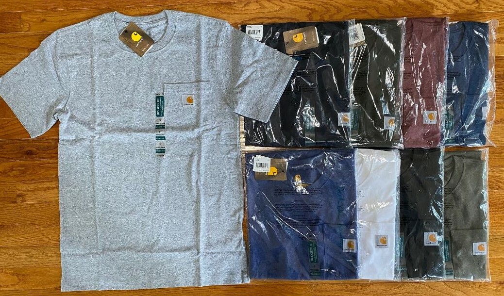 Carhartt Mens Workwear Pocket T shirt Crew Neck Relaxed Fit New gallery