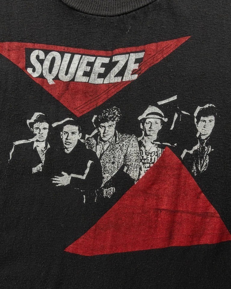 Squeeze Band Music Concert Black T-Shirt Cotton All Size AM1094