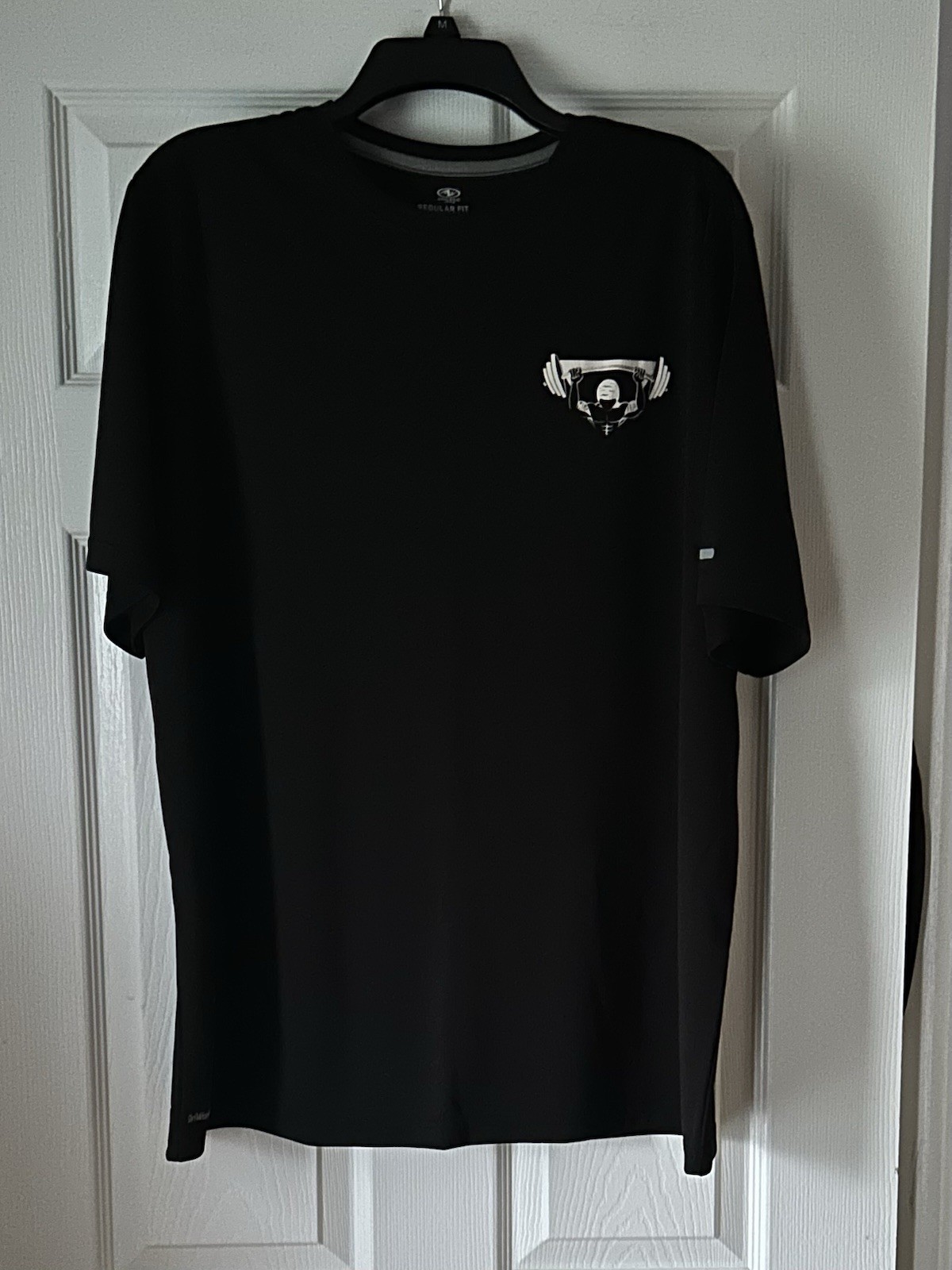 C9 Athletic Works Men’s Quick Dry Regular Fit Crewneck Tee Black XL Weightlifter gallery