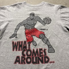 Vintage And1 Basketball Trash Talk Graphic T Shirt Youth L Fits Men’s S/M Grey