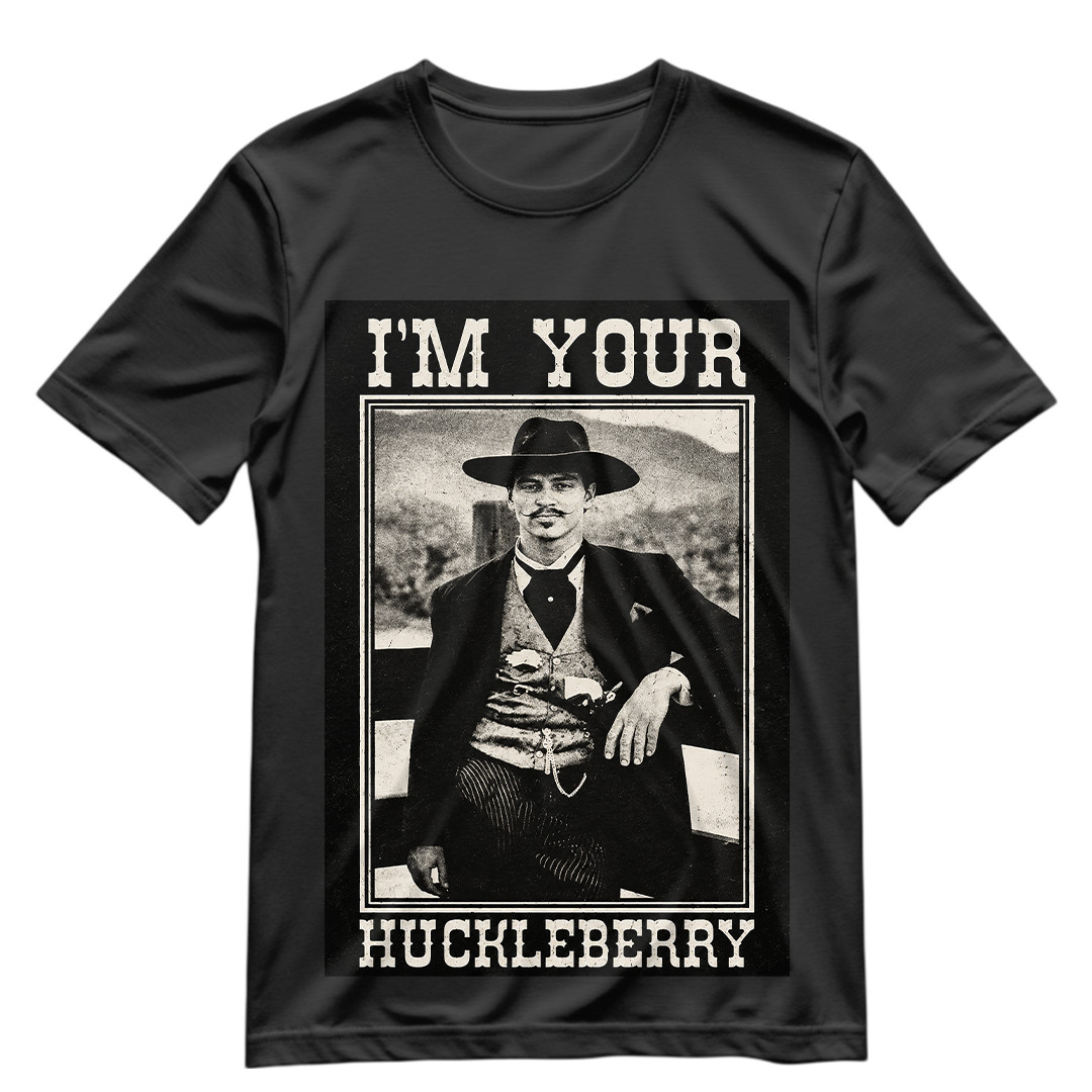 Tombstone Doc Holiday Im Your Huckleberry T Shirt S-XXXL Doc Holiday Graphic Tee gallery