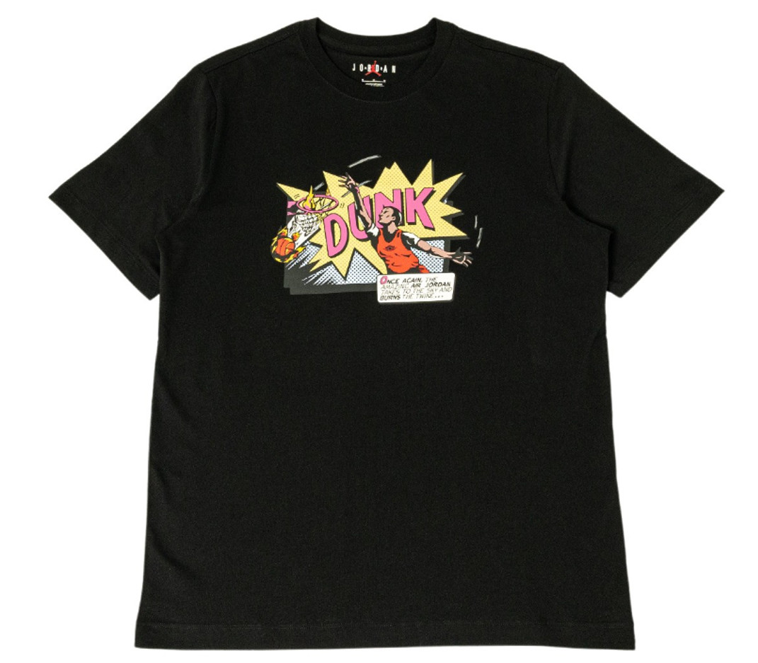 Nike Men's Air Jordan Brand Dunk Tee BLack/Multi FZ1939-010 i gallery