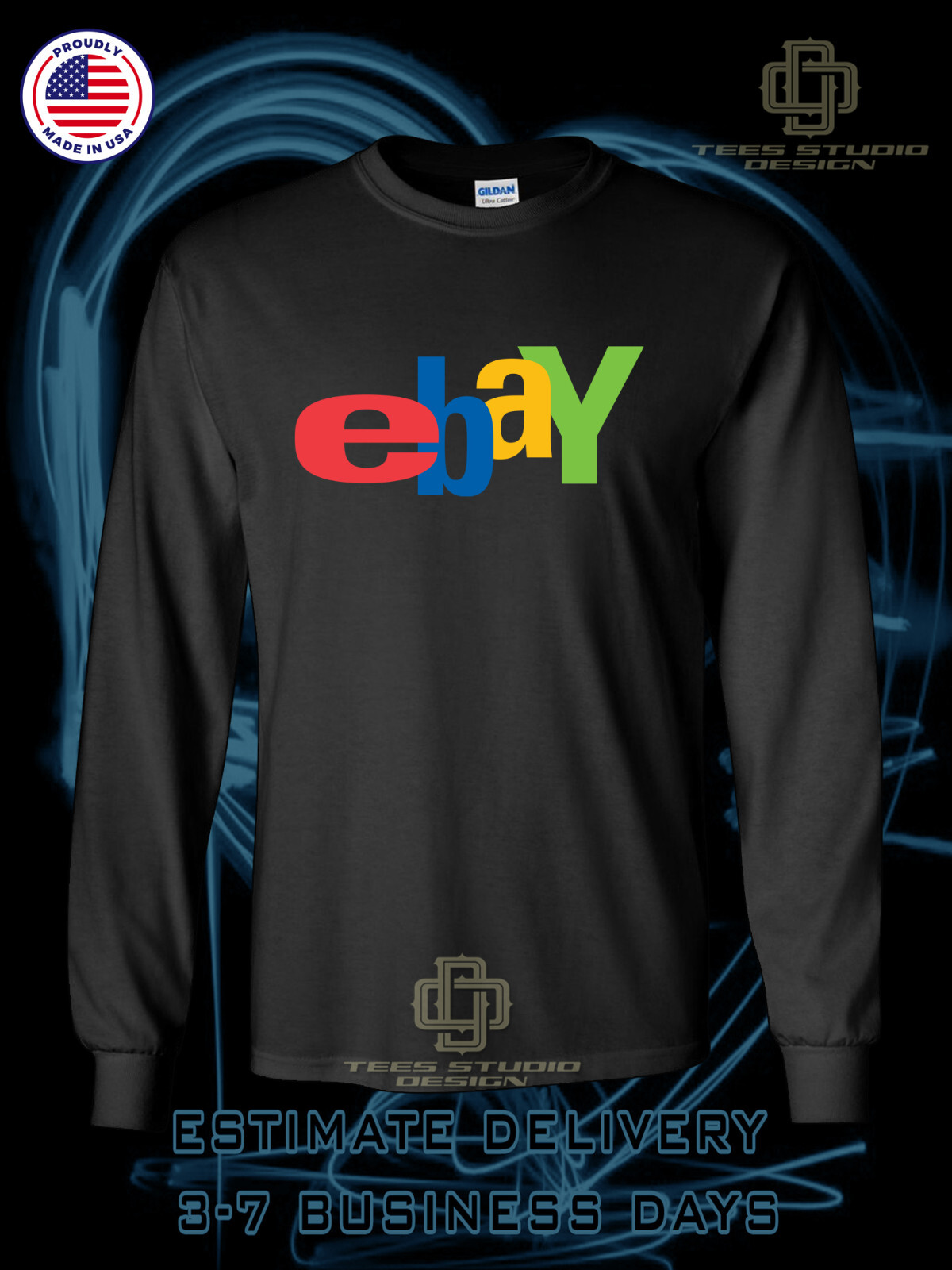 New Tee eBay Store New Logo Men's T-Shirt American Long Sleeve Dotees T-Shirt gallery