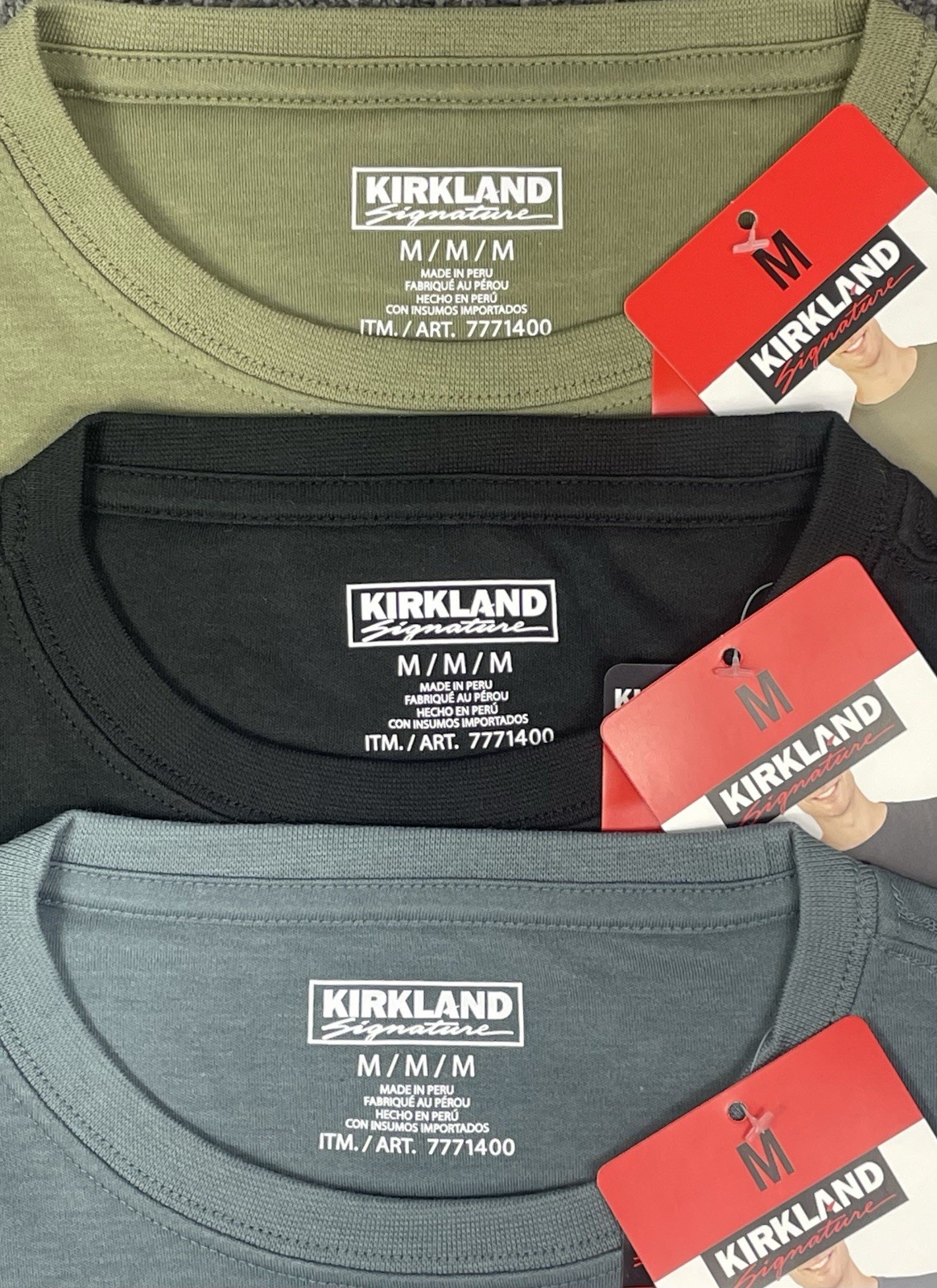 Kirkland Signature Men's 100% Pima Tee Pick Your Size & Color NWT gallery