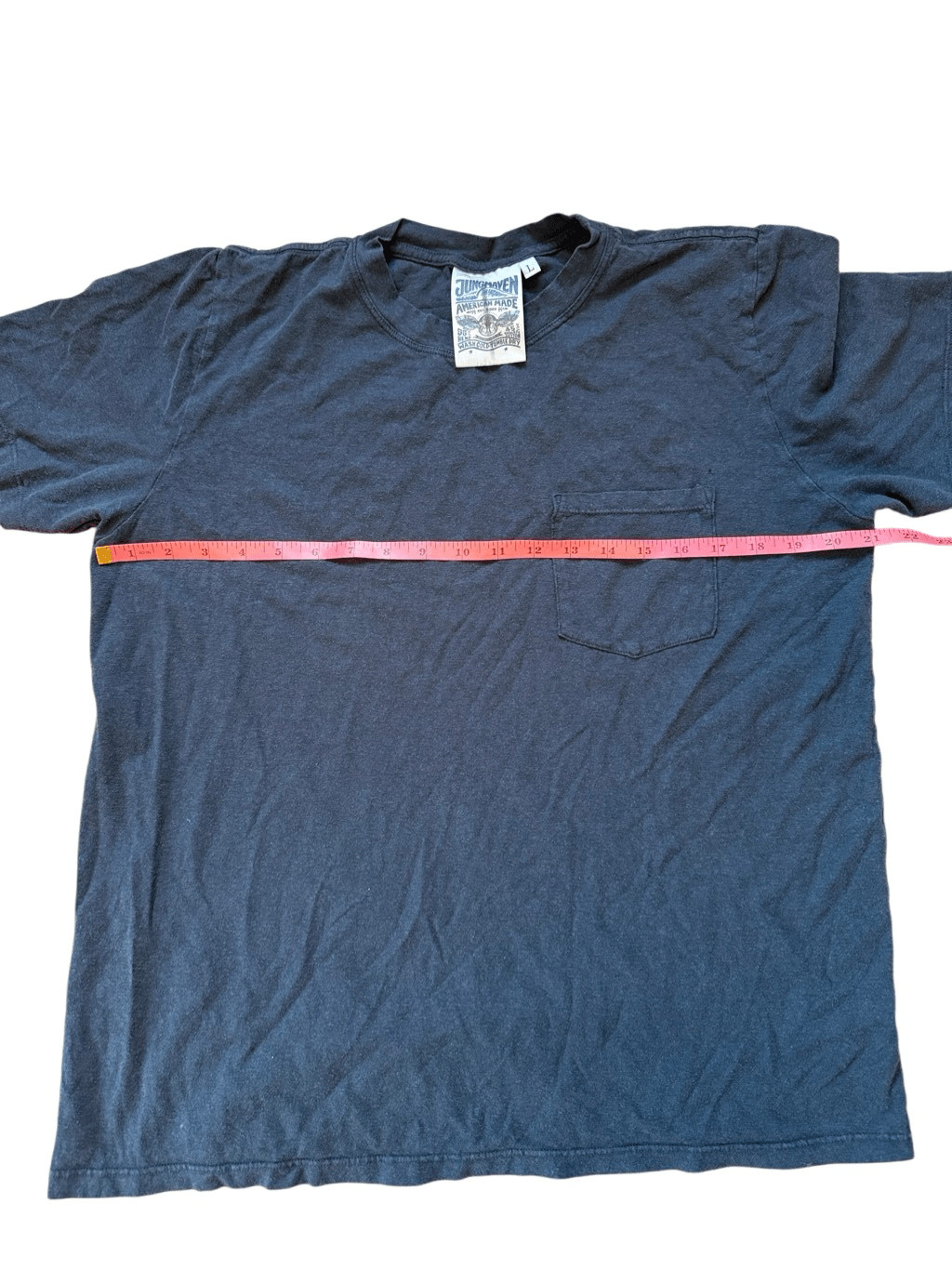 Jungmaven NavyBlue Pocket Tshirt Large Hemp and Organic Cotton gallery