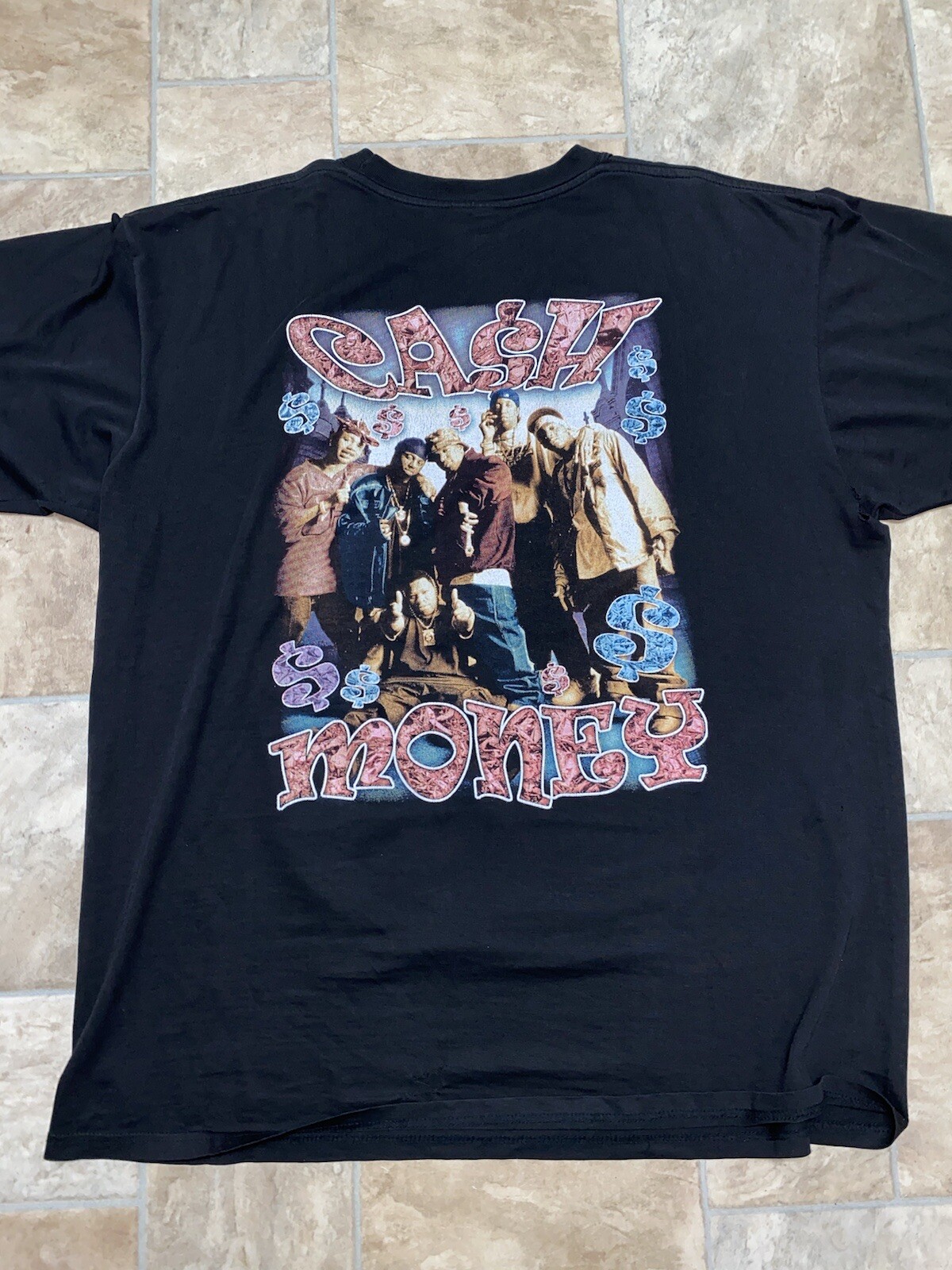 Vintage 90s JUVENILE Back That Thang Up Bootleg Rap XL Cash Money Records Rare gallery