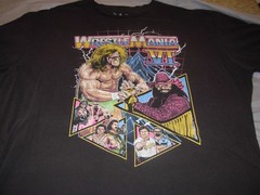 WWE WrestleMania VI T-Shirt 2XL Ultimate Warrior Randy Savage Graphic Tee