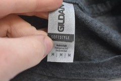 Gildan Softstyle Mens Tees Medium Blank Plain Gray T-Shirts Bulk Lot of 10