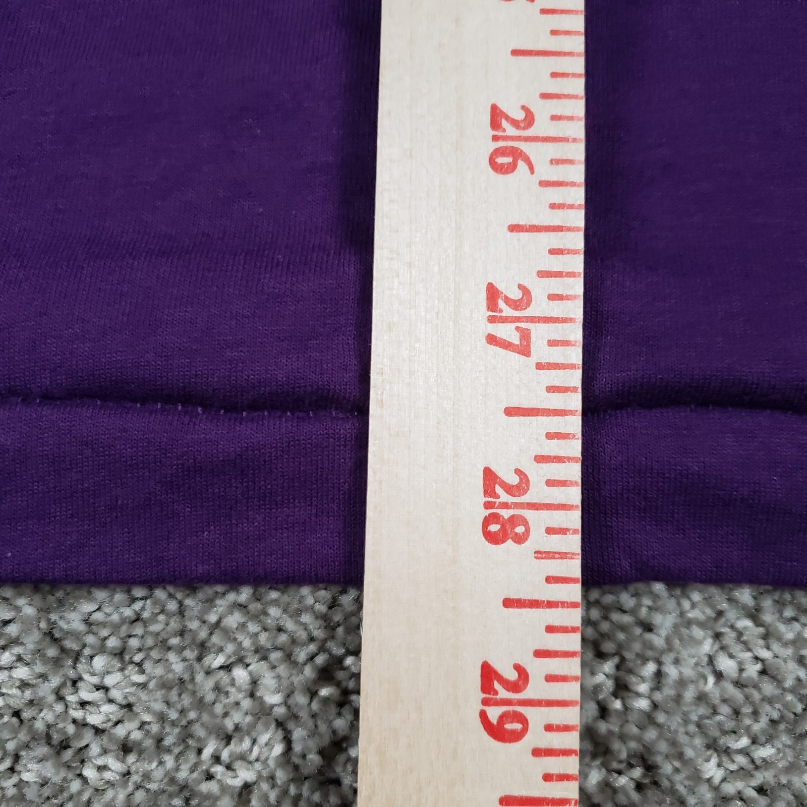 Vtg 90s Fruit of the Loom Shirt XXL Purple USA Made Single Stitch Pocket Tee NOS gallery