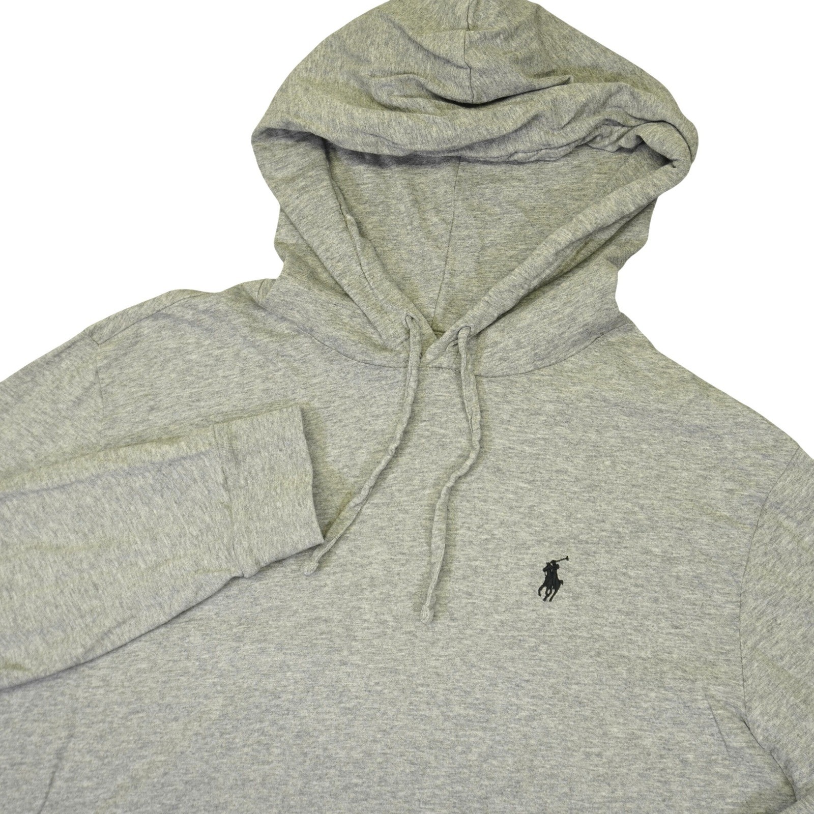 Polo Ralph Lauren Hoodie Mens Large Gray Lightweight T-Shirt Pony Preppy Shirt gallery