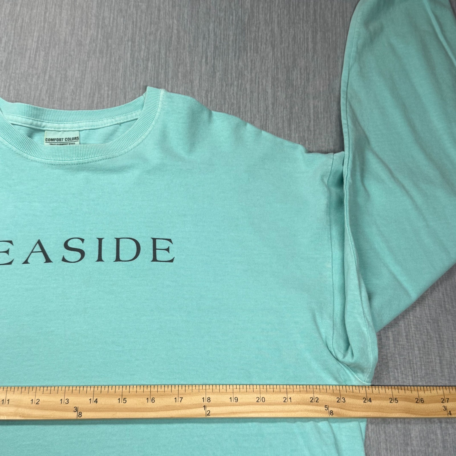 The Seaside Style T-Shirt Size XL Teal Blue Comfort Colors Long Sleeve gallery