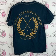 Goodie two sleeves tshirt tee Golf Championship California Blue Tee gold yellow