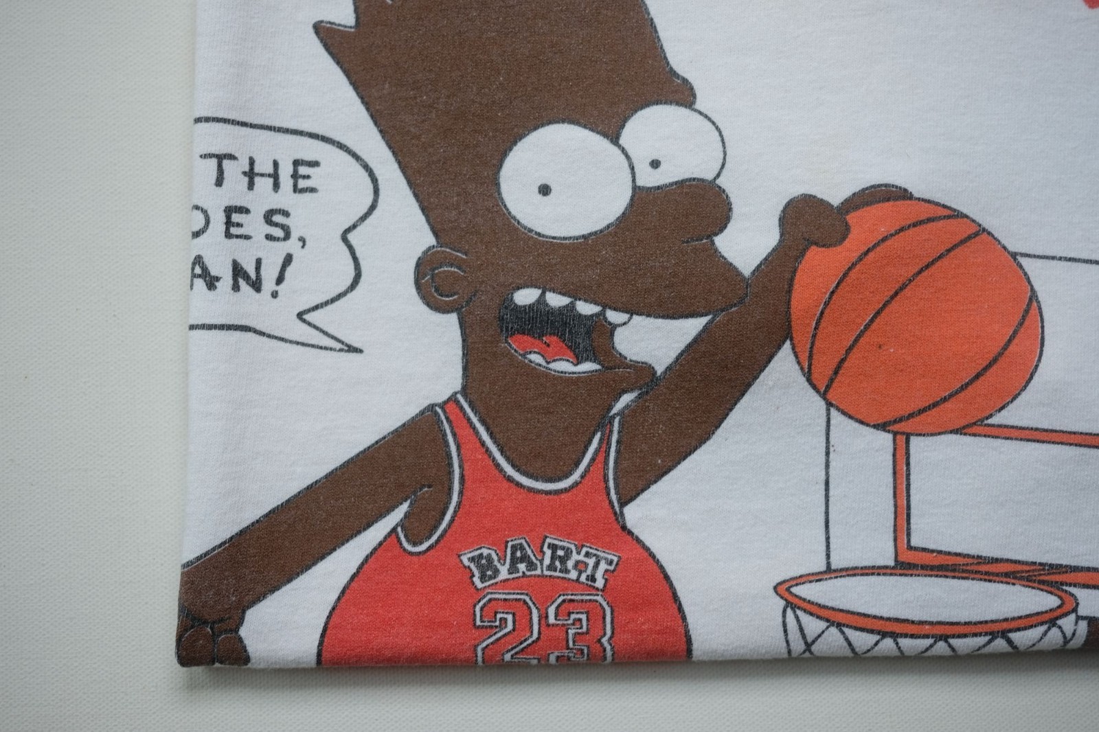 BART SIMPSON VTG 90s AIR JORDAN NIKE ITS THE SHOES GRAPHIC WHITE T SHIRT SZ XL gallery
