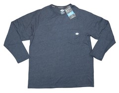 Dickies Long Sleeve Crew Neck Chest Pocket Temp IQ Performance Mens T-Shirt NWT