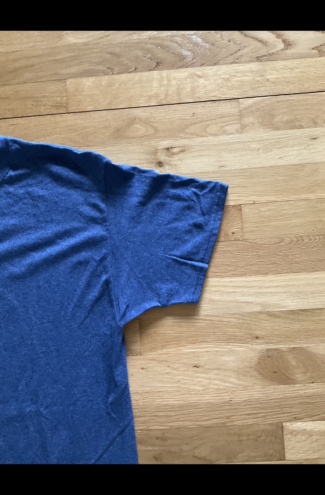 Hanes ComfortBlend EcoSmart Blue Crew Neck Short Sleeve Men's T-Shirt Size L gallery