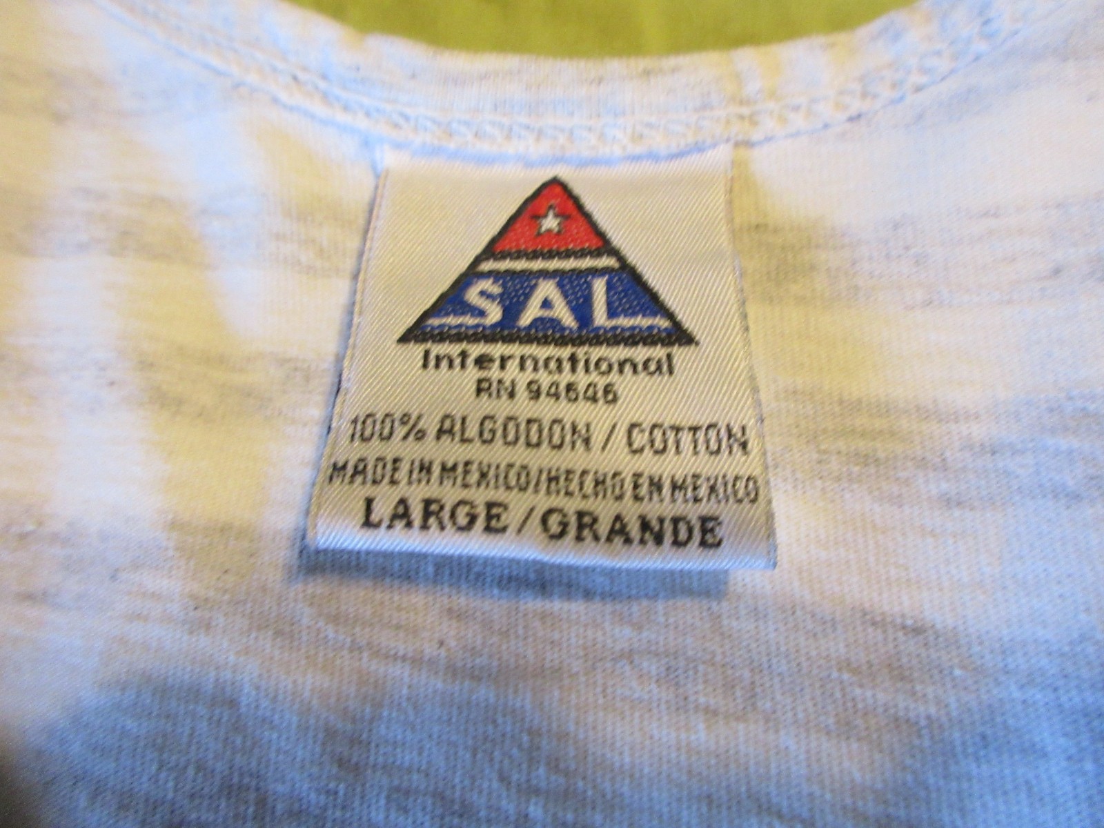 New 90's Vintage Size Large Las Vegas Striped Tank Top T-Shirt gallery
