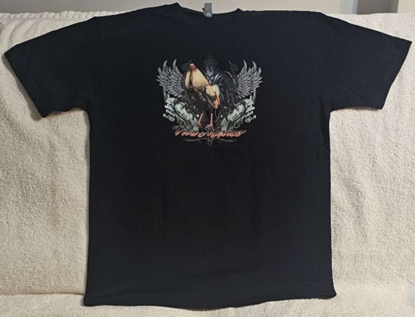 ROOSTER VIVA MEXICO COCK FIGHT MONEY LADY FARM ANIMAL CHICKEN BIRD T-SHIRT SHIRT gallery