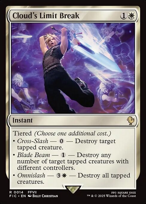 Cloud’s Limit Break 14 R Normal FIC MTG NM