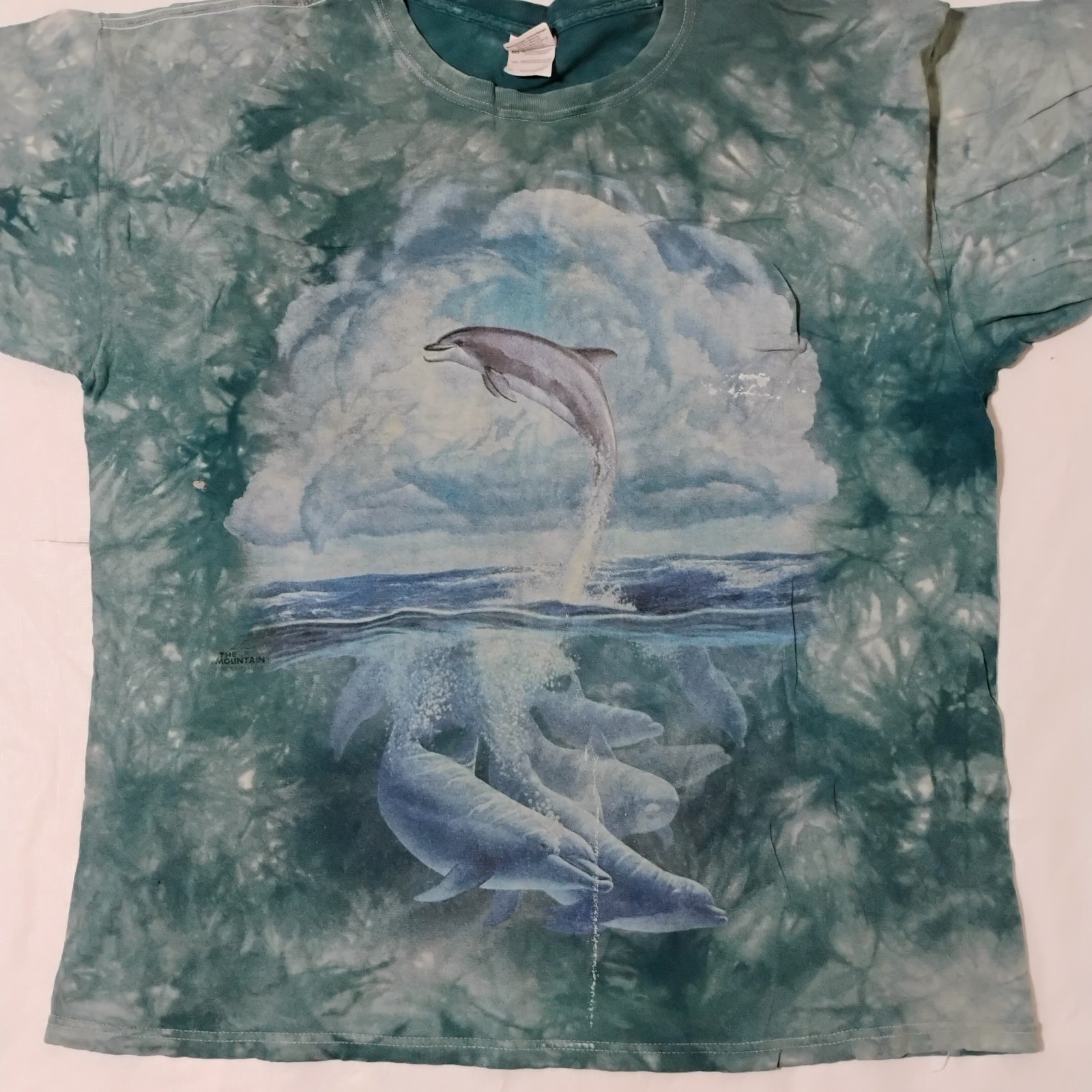 The Mountain 2009 Jerry Lofaro Dolphins Ocean Tie Dye Graphic Shirt Size XL gallery