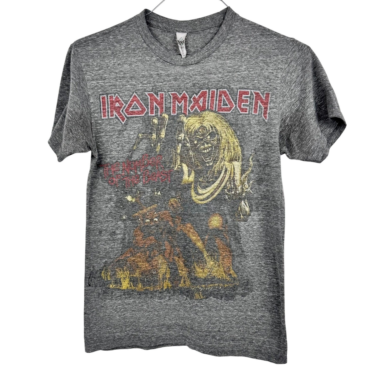 Iron Maiden Eddie Number of the Beast Graphic Tee Tri-Blend 38" Chest gallery