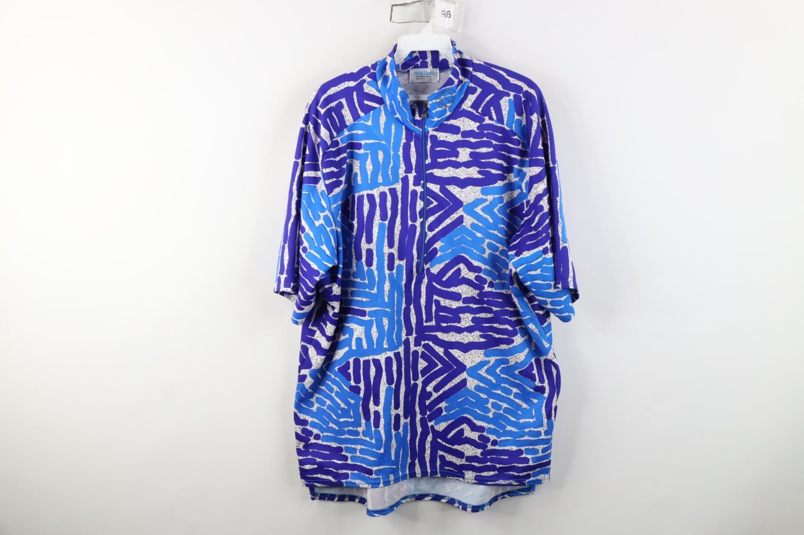 Vtg 90s Pearl Izumi Mens XL Abstract 1/4 Zip Bicycle Cycling Jersey Shirt USA