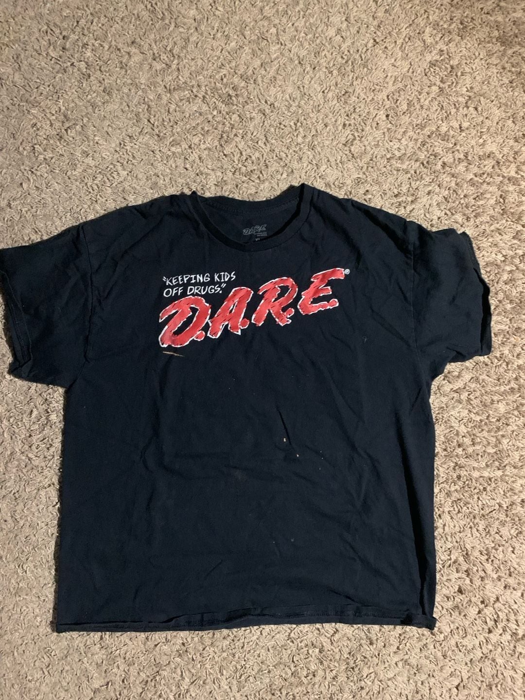 D.A.R.E. Crayon Kids World Graphic Black T-Shirt gallery