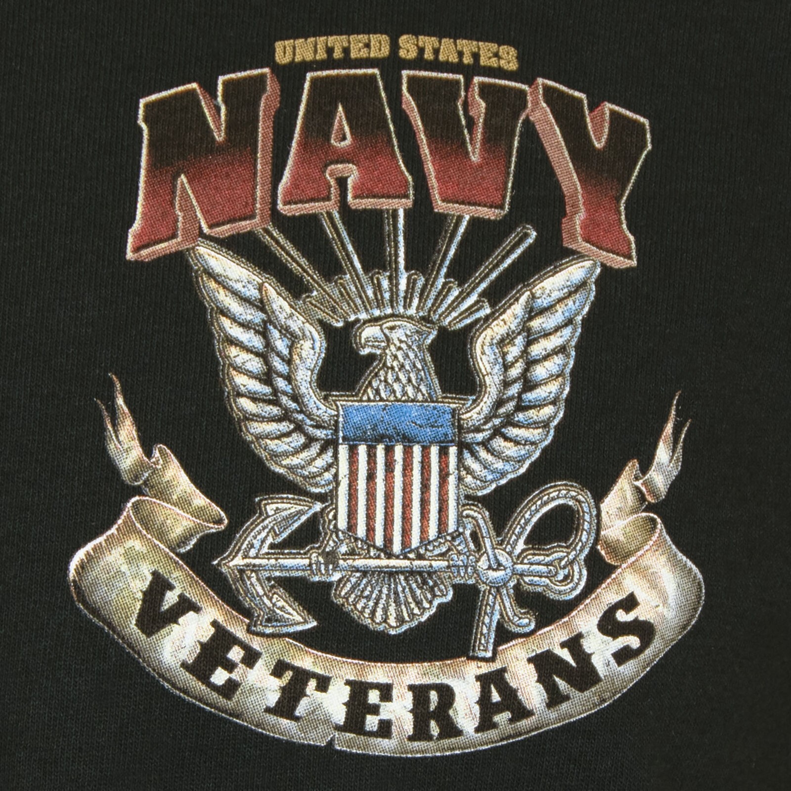 U.S. Navy Veteran "Proud To Have Served" Men's Graphic T-Shirt in Black, XXL gallery