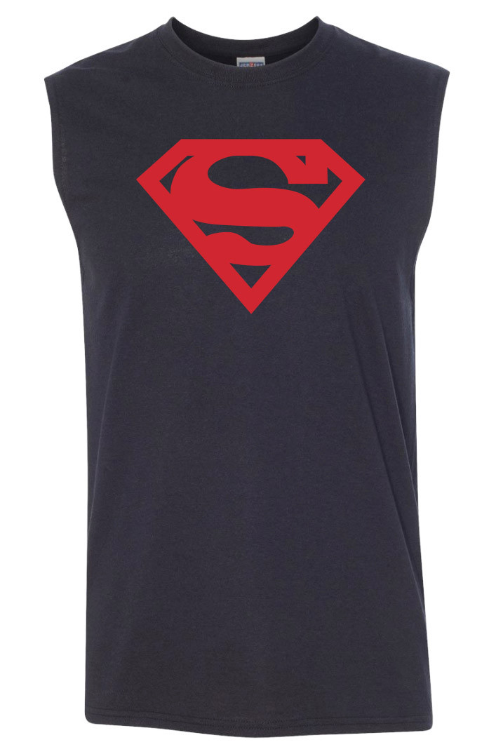 Superman Logo SLEEVELESS T-shirt - DC Comics Super Hero gallery