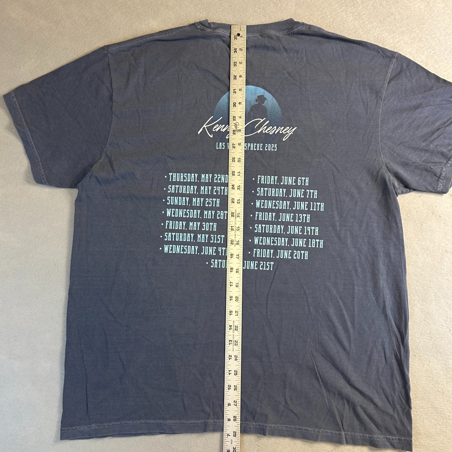 Kenny Chesney T-Shirt Concert Las Vegas Sphere Country Music XL Tour 2025 NEW gallery
