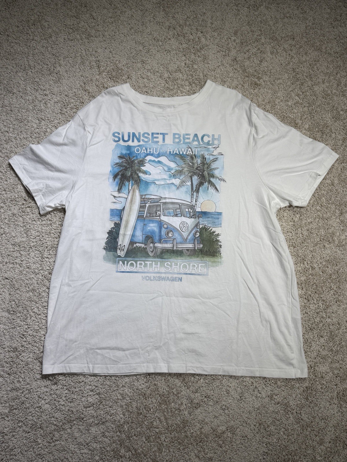 Volkswagen Hawaii Bus VW Officially Licensed T-Shirt Adult Size 3XL White Blue gallery