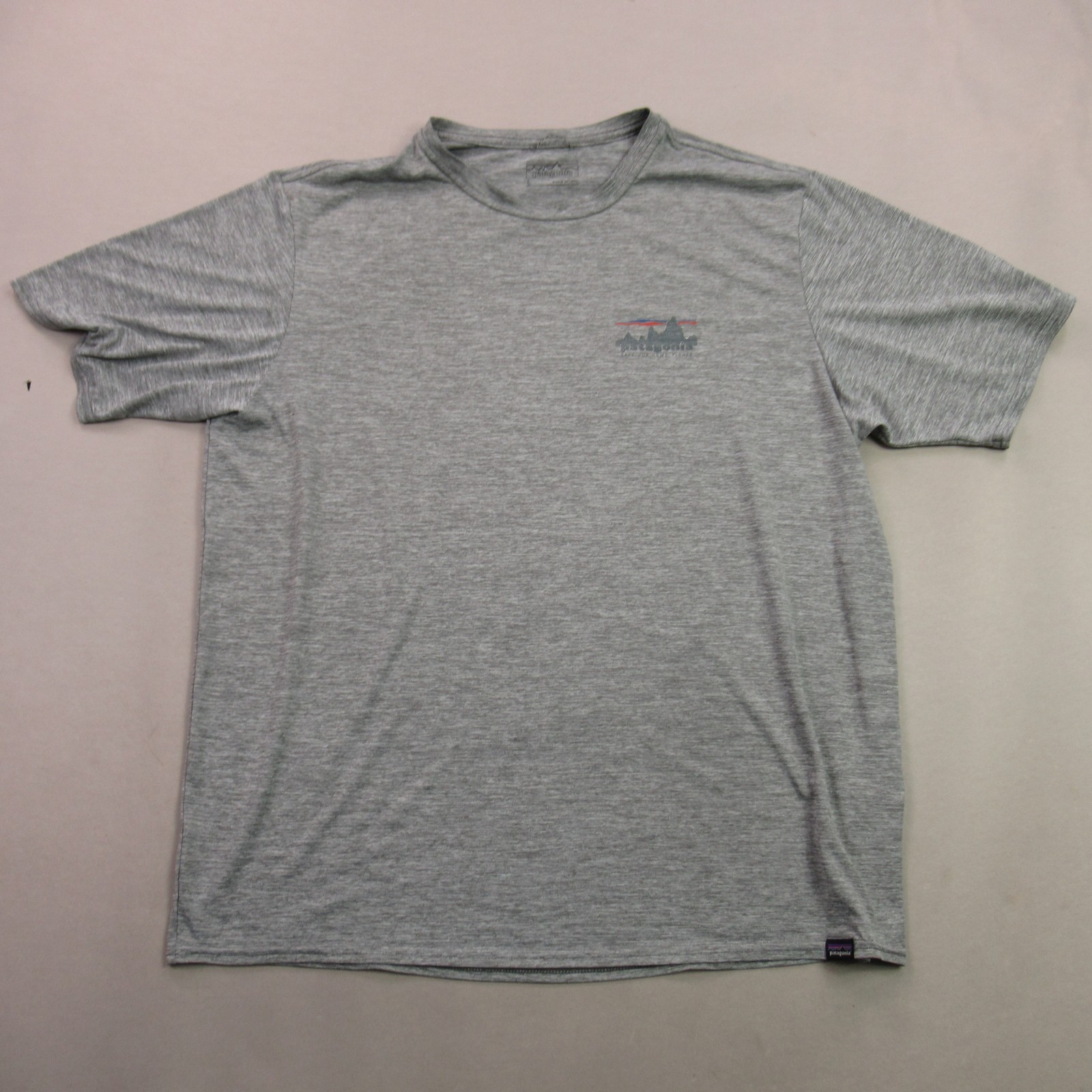 Patagonia Men's Large L Gray Heathered Crew Neck Short Sleeve T-Shirt Save Our gallery
