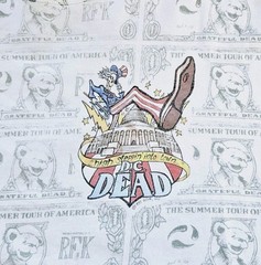 Vintage 90s Grateful Dead Liquid Blue T Shirt RFK DC AOP All Over Print XL