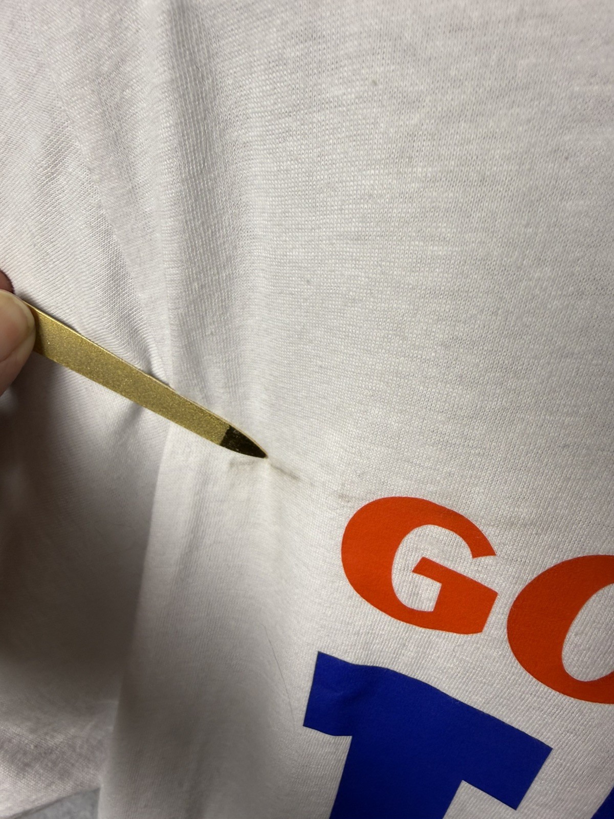 New Andrew Scott God Bless the USA T Shirt Men’s SZ L White Patriotic Tee Flawed gallery
