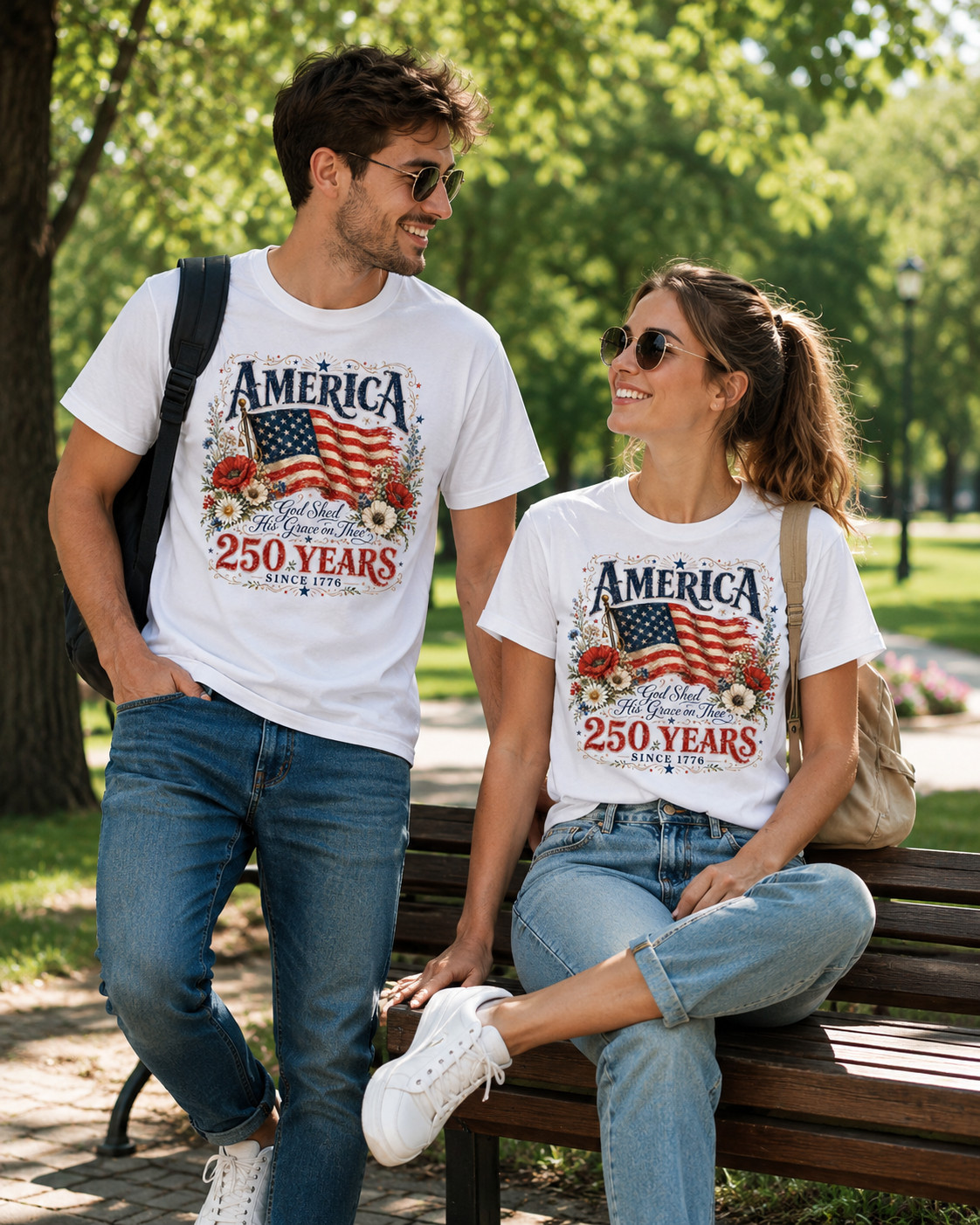 250th Anniversary Shirt God Shed His Grace on Thee Tee gallery