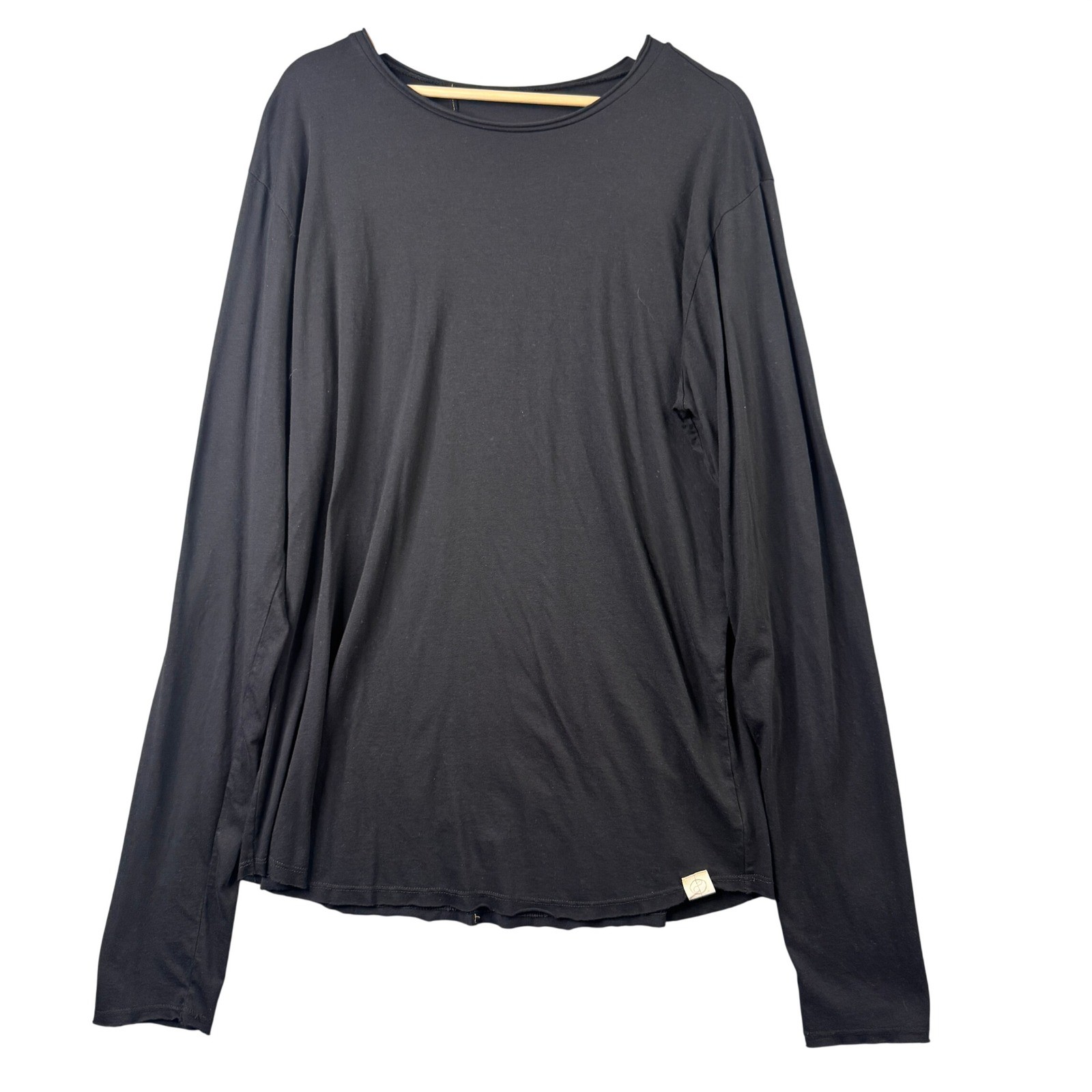 One Golden Thread Unisex Size XL Black Long Sleeve T-Shirt Tencel Supima Cotton gallery
