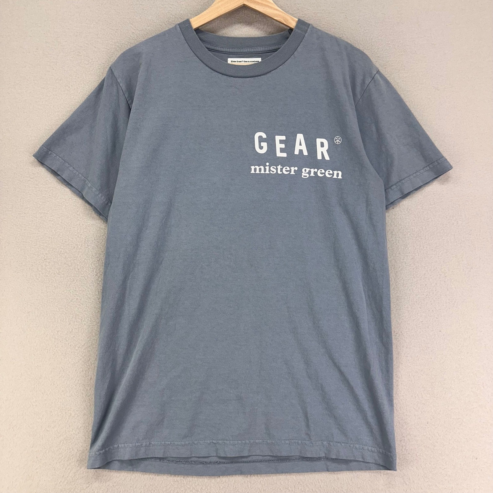GEAR Mister Green Life Store Mens Small Blue CRIMPS Lifestyle Tee Outdoor Nature