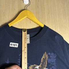 Vintage 90s Nature Eagle River Absolute Quality XL Navy Blue Graphic Shirt Men’s