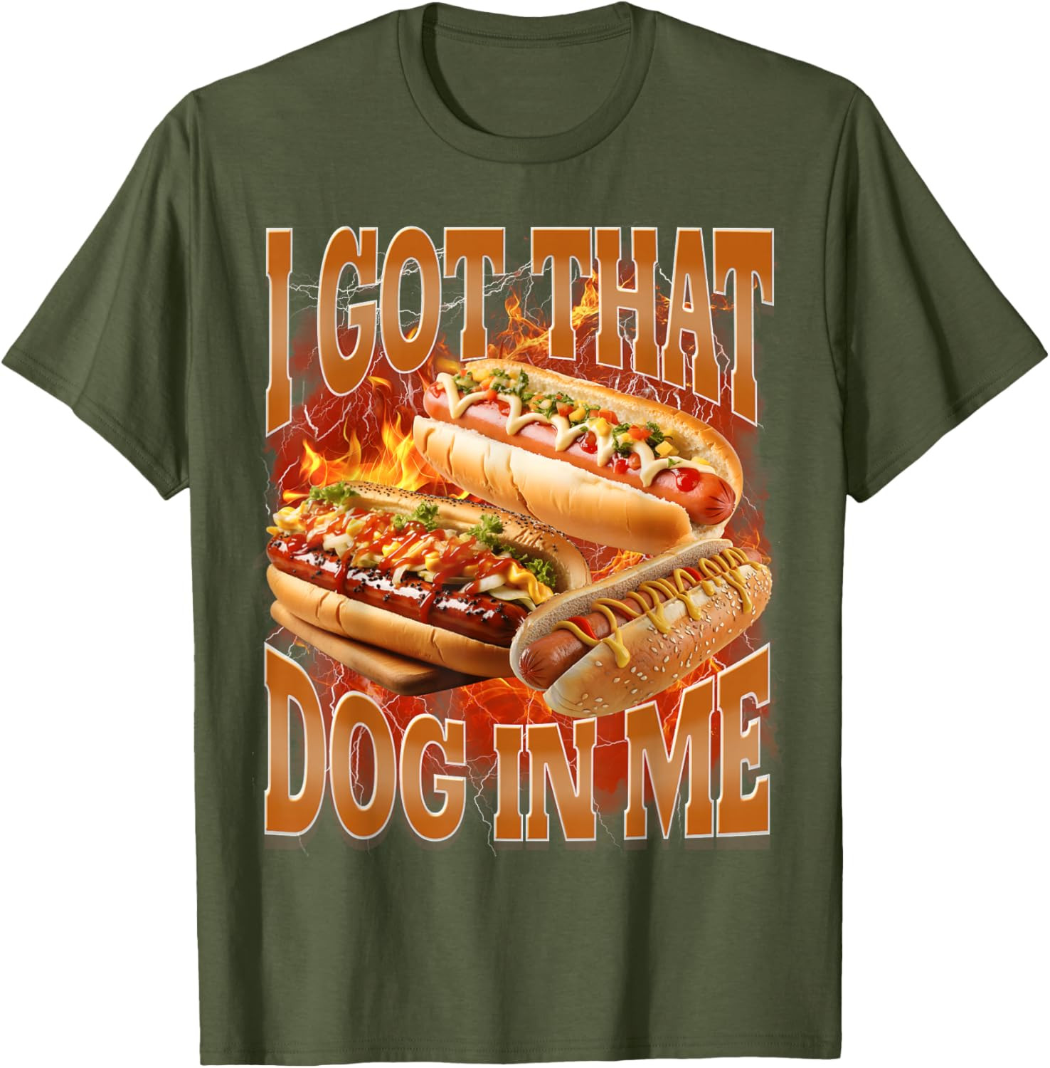 I Got that Dog in Me Funny Hot Dog Bootleg Meme Hotdog T-Shirt gallery