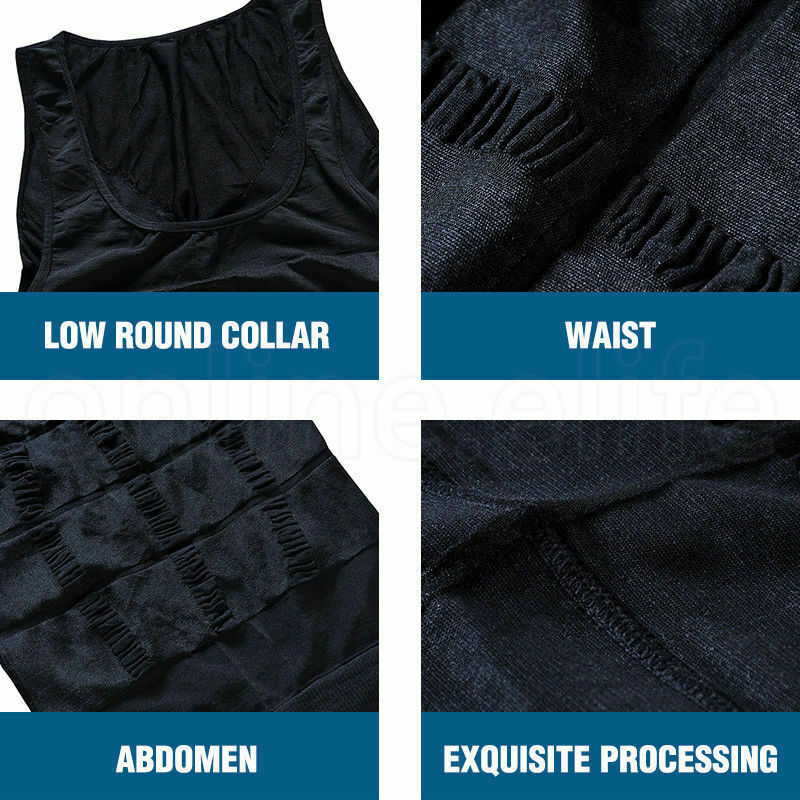 FAJAS Men Ultra Lift Body Slimming Shaper Weight Loss Shapewear Waist Shirt Vest gallery
