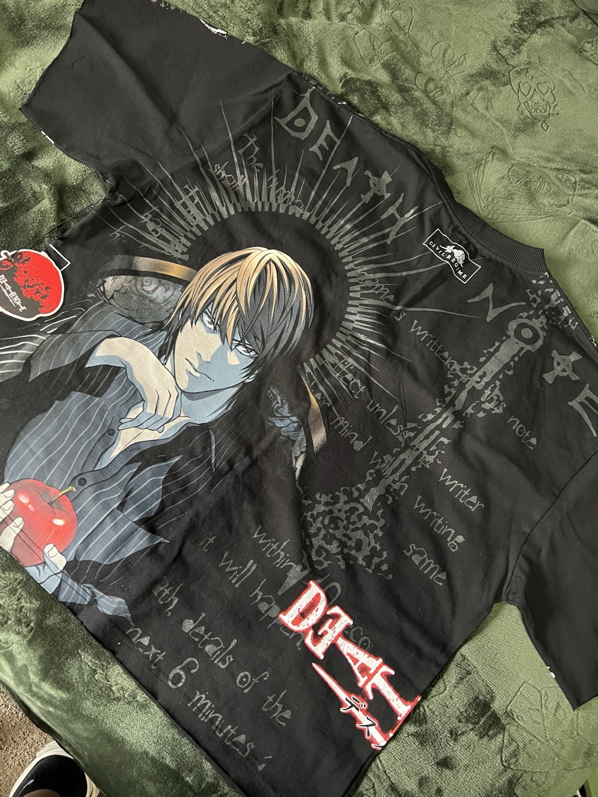 Civil Regime x Death Note - Lights Fatal Stare Dungeon Tee In Black - Size XL gallery