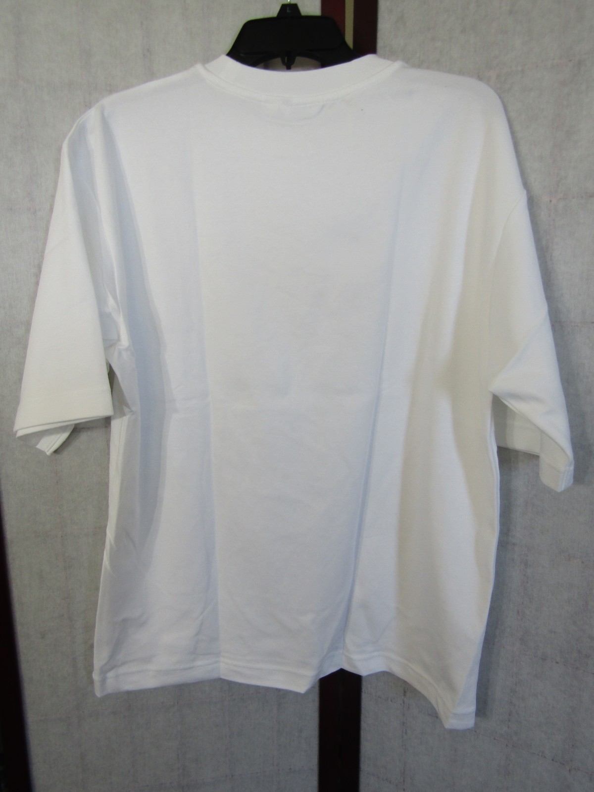 NWT UNIQLO Airism Cotton Crew Neck Oversized White Cotton T-Shirt Men's M gallery