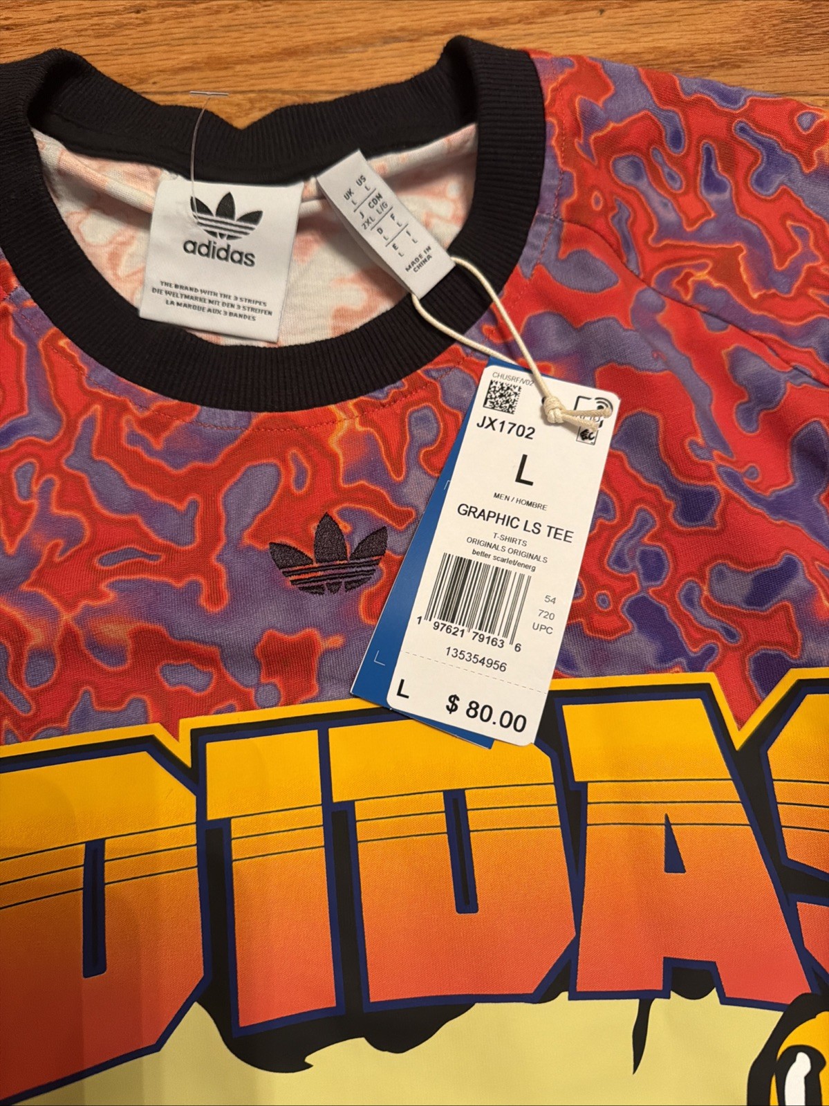 adidas JX1702 Adilenium Season 3 Long Sleeve Graphic T-Shirt NEW LIFE-0 Men Sz L gallery