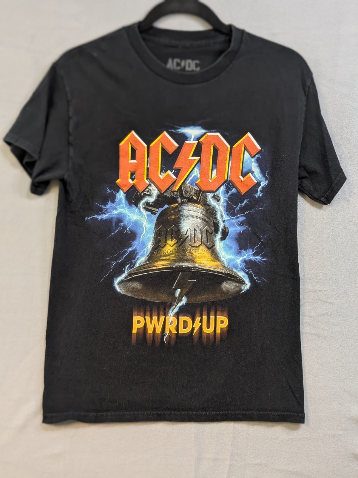 AC/DC PWRD-UP Rock Band Concert Tour Graphic T-Shirt 2025 Small Black ECU