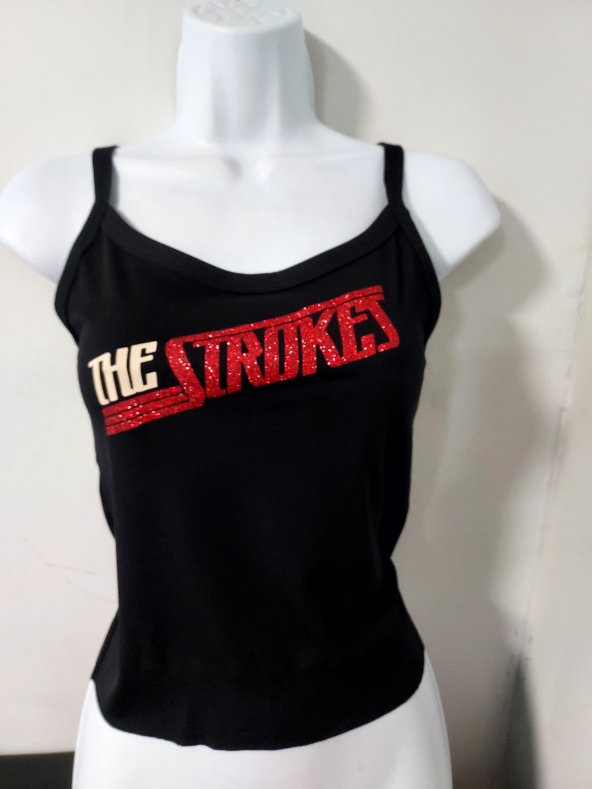 The strokes tank top the strokes crop top red glitter sparkles Shirt Xs_3xl gallery