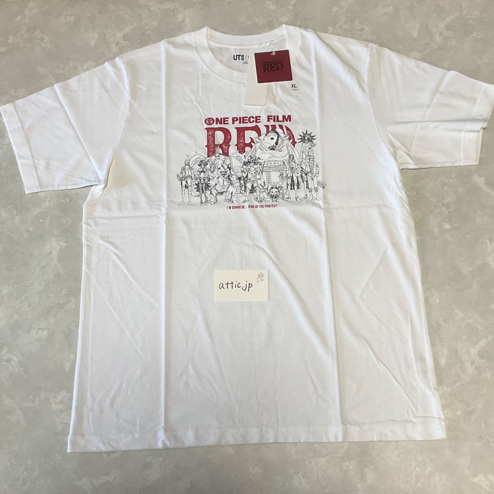 ONE PIECE FILM RED Uniqlo Tee White Japan Size